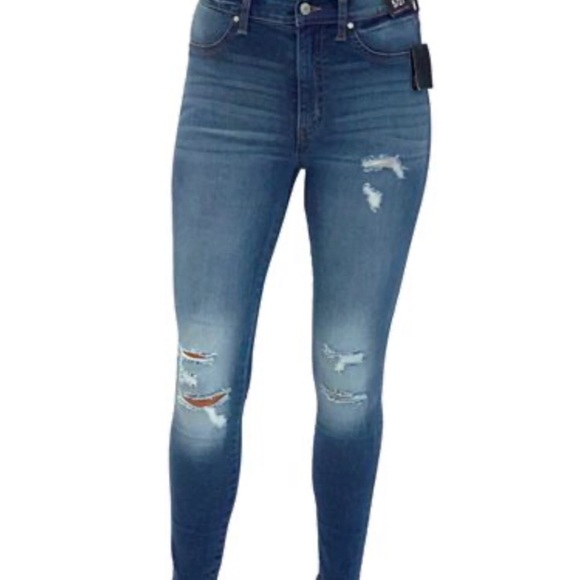 Celebrity Pink Distressed Skinny Jean - Picture 2 of 4